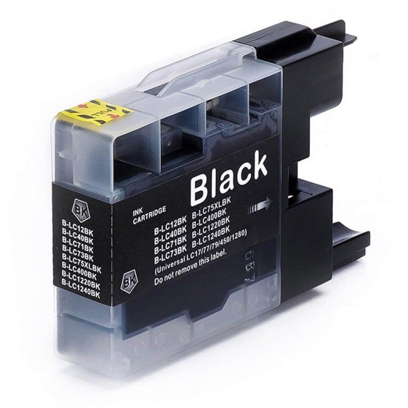 CARTUCCIA BROTHER LC 1240 BK COMP, 600P
Brother DCP J 525 W, J 725 DW, J 925 DW / MFC-J 430 W, 625 DW, 825 DW, 5910 DW, 6510 DW,