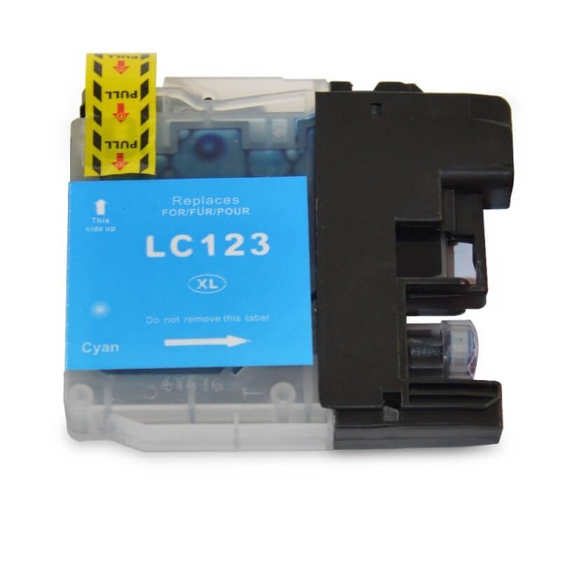 CARTUCCIA BROTHER LC 123 CY COMP, 600P
BROTHER DCP J 132 W, J 152 W, J 172 W, J 552 DW, J 752 DW, J 4110 DW / MFC-J 245, 470 DW,