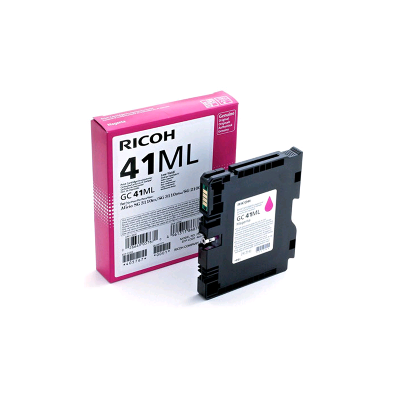 CARTUCCIA RICOH GC41 MAG COMP, 30ML
compatibile con Aficio SG 3110DN / Aficio SG 3110DNW / Aficio SG 2110N / Aficio SG 7100DN / 